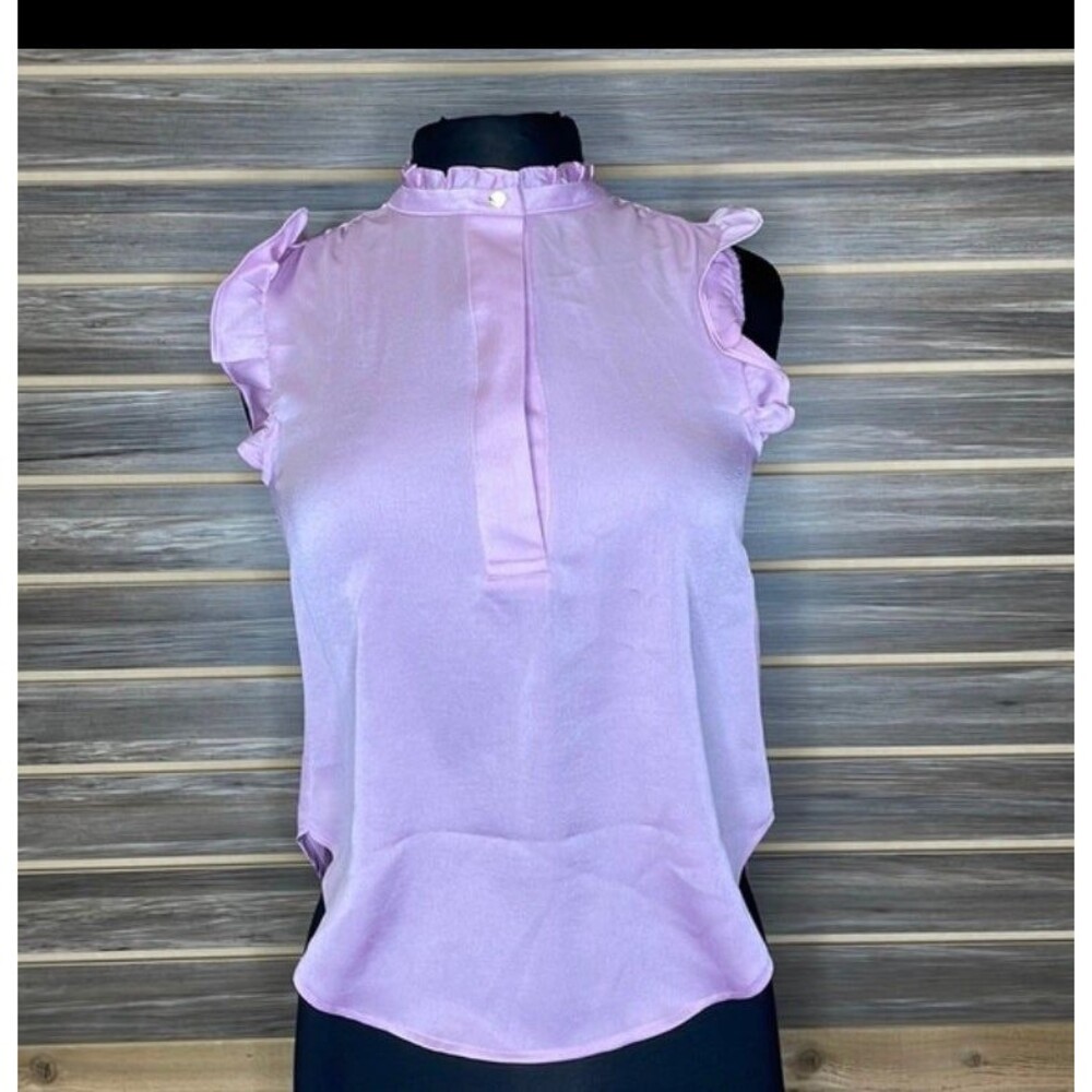NWT Dkny Petite Ruffled Top PXS